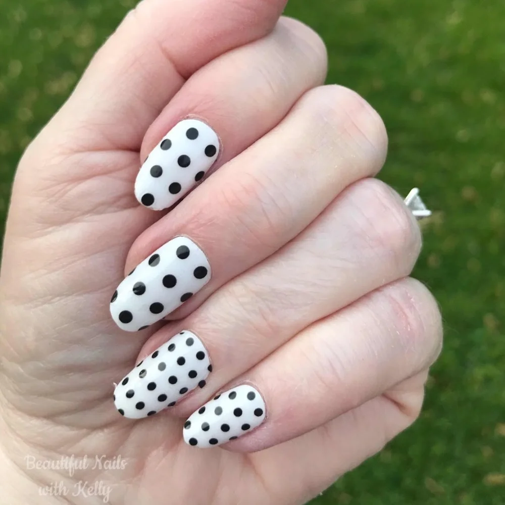 *Retired* Color Street: Polka Dot-Com | Spots Clear Overlay Black Party Spring